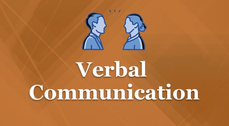 Define Verbal Communication Class 10