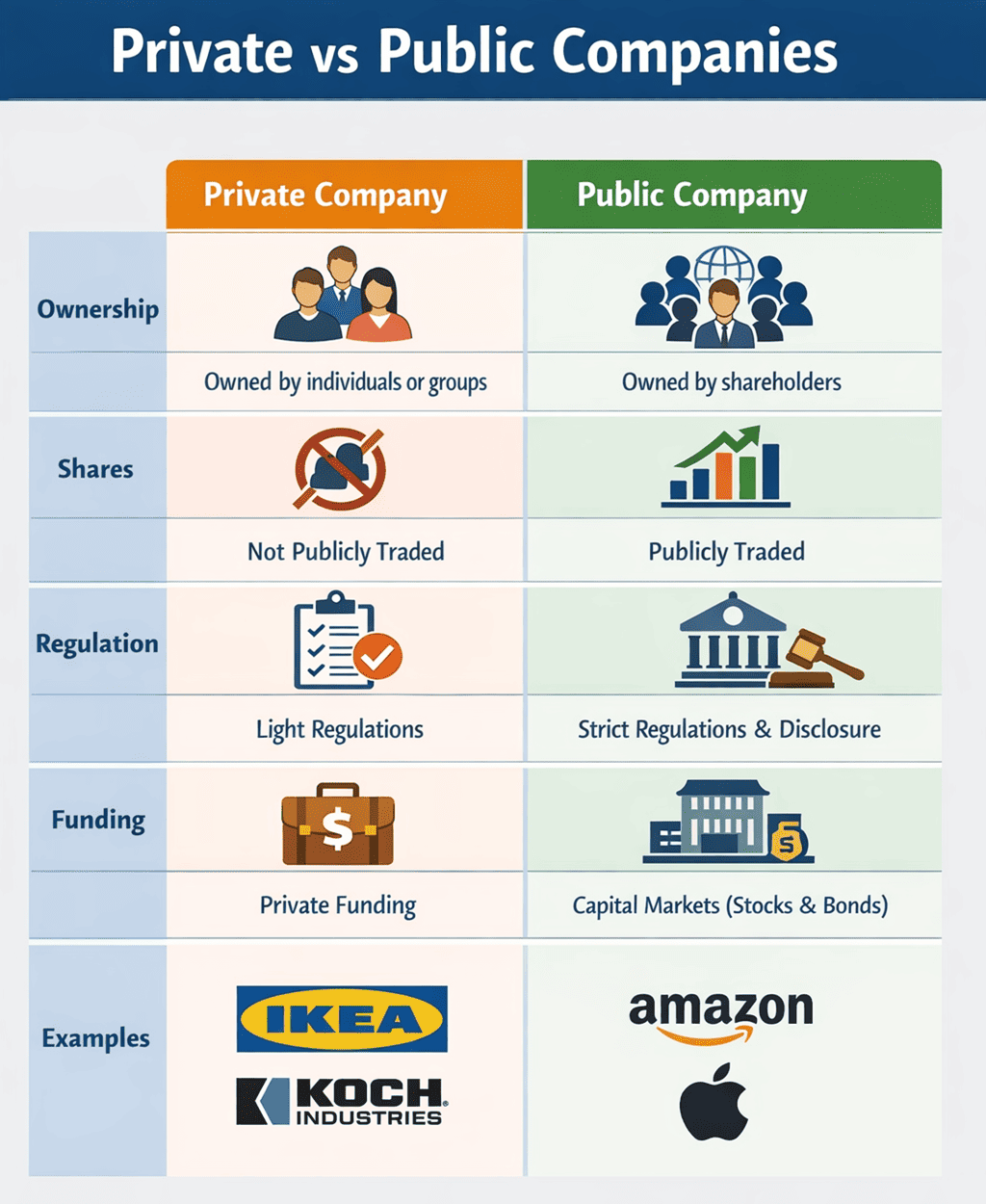 Private Vs Public Company Key Differences And Global Trends Parsadi