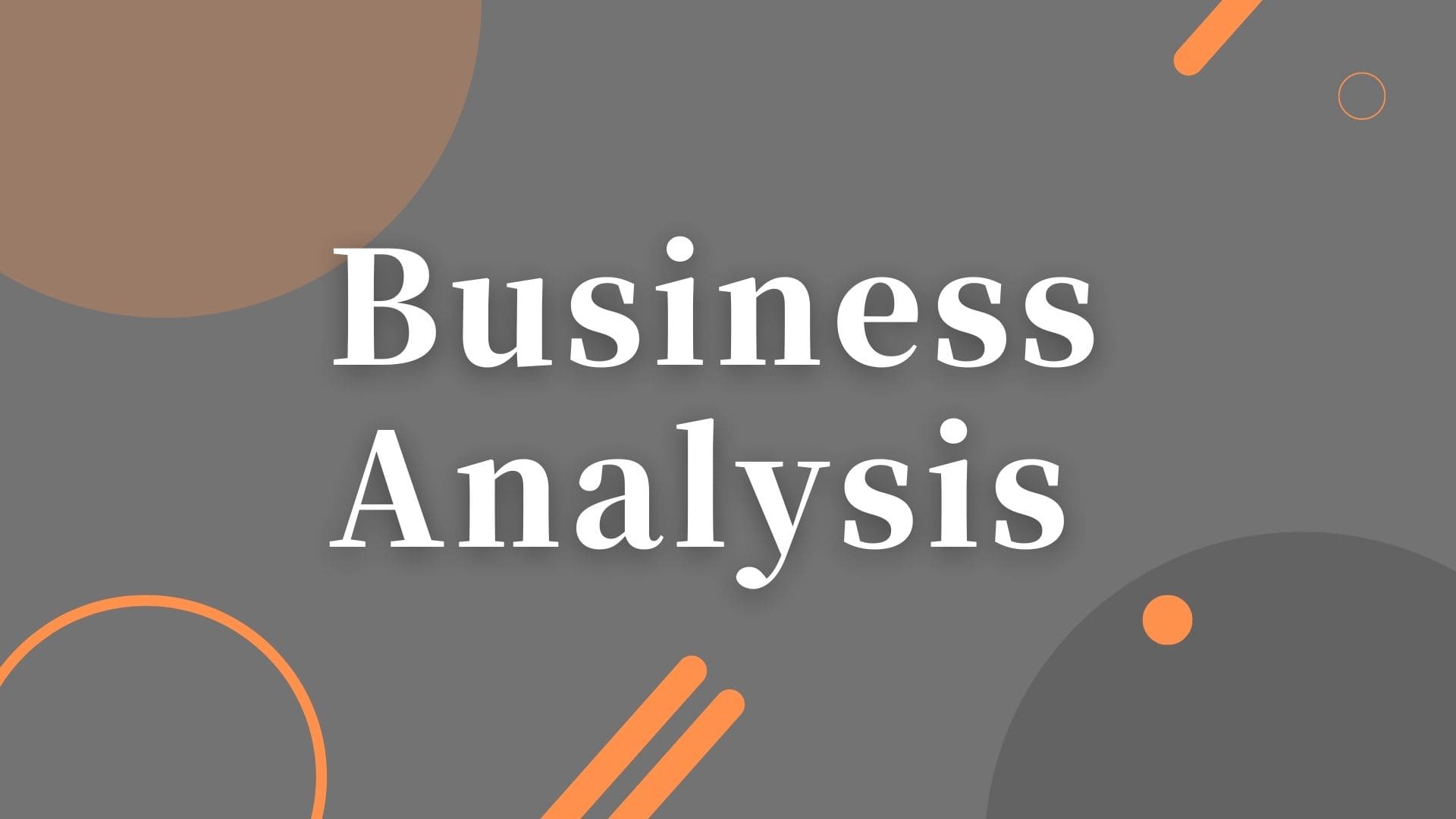 business analysis