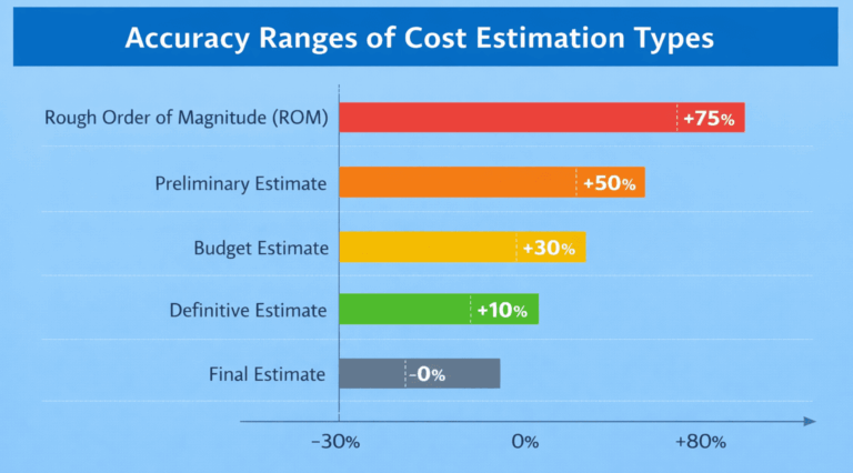 Rough Order of Magnitude Vs Definitive Estimate - Parsadi