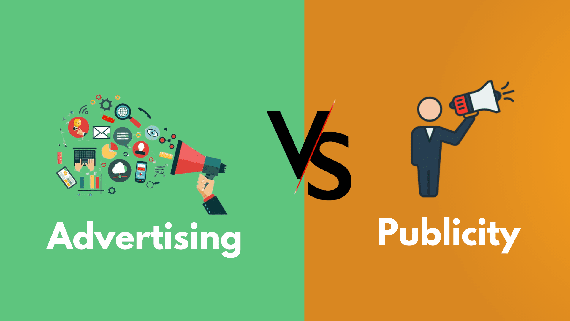 advertising vs publicity