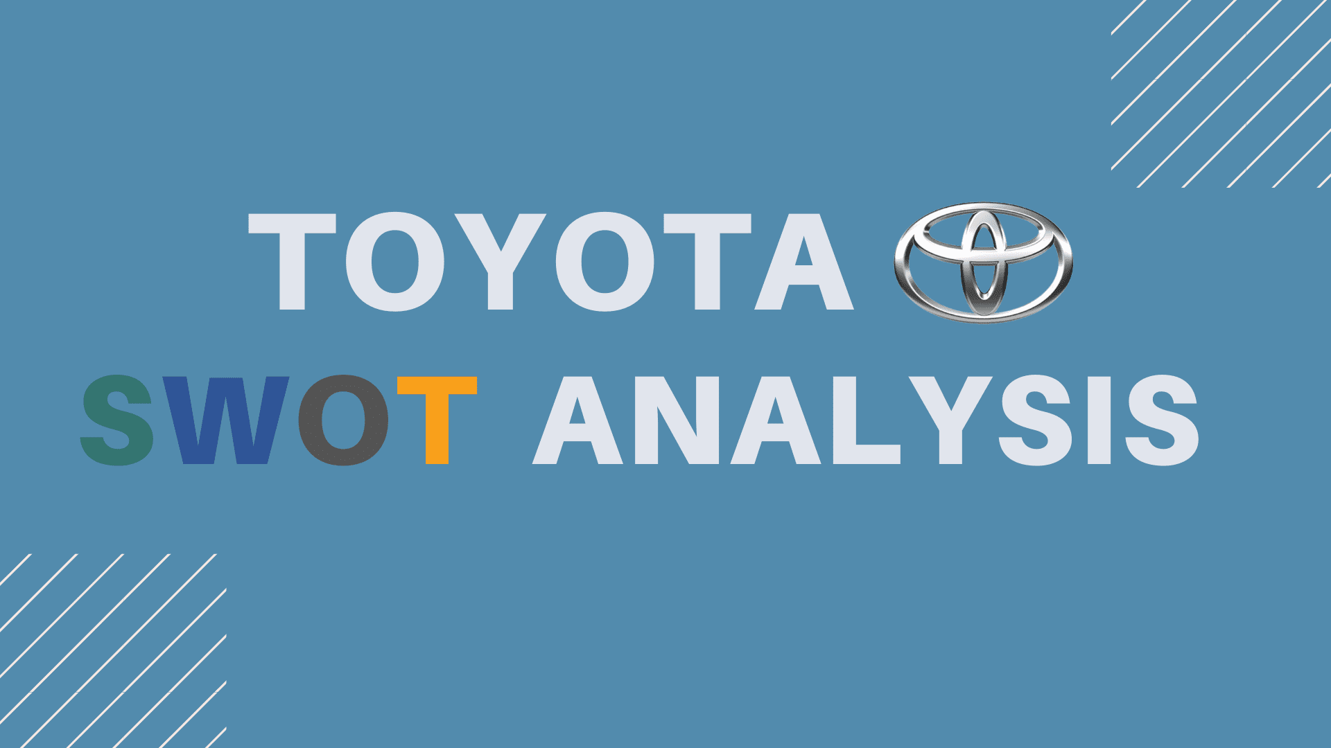 toyota swot analysis