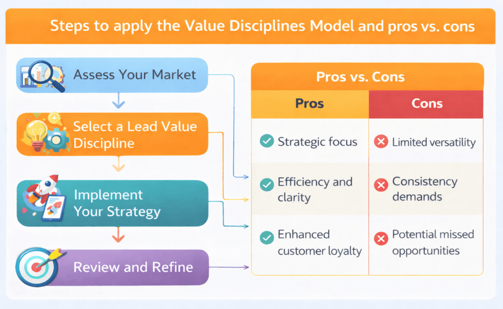steps to apply value discipline model